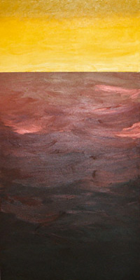 painting: desert yellow